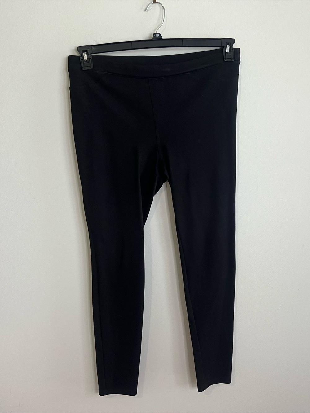HUE Black Ponte Leggings - Sleek Stretch Tights